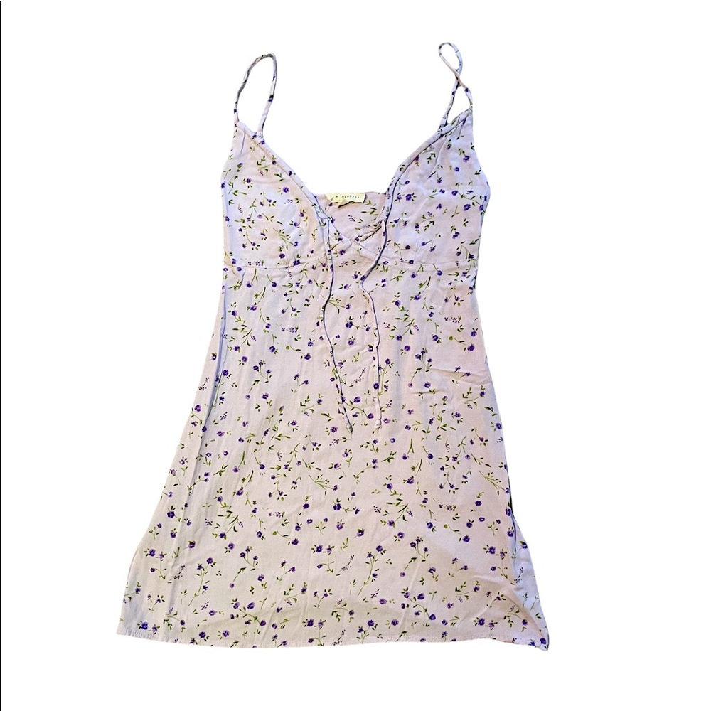 super cute light purple floral LA hearts dress !